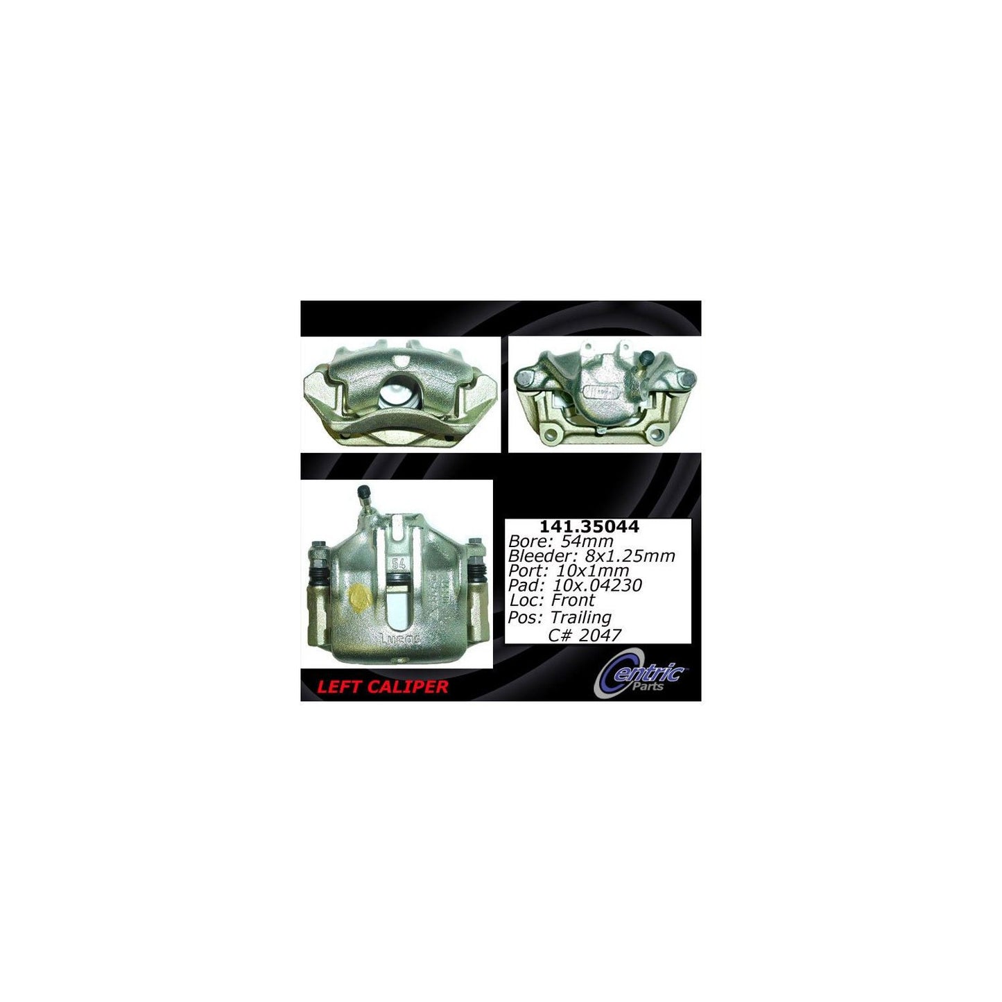 Centric Parts Disc Brake Caliper with anti-corrosion finish