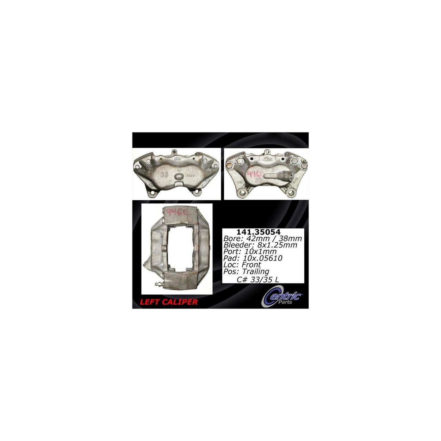 Centric Parts Disc Brake Caliper with anti-corrosion finish