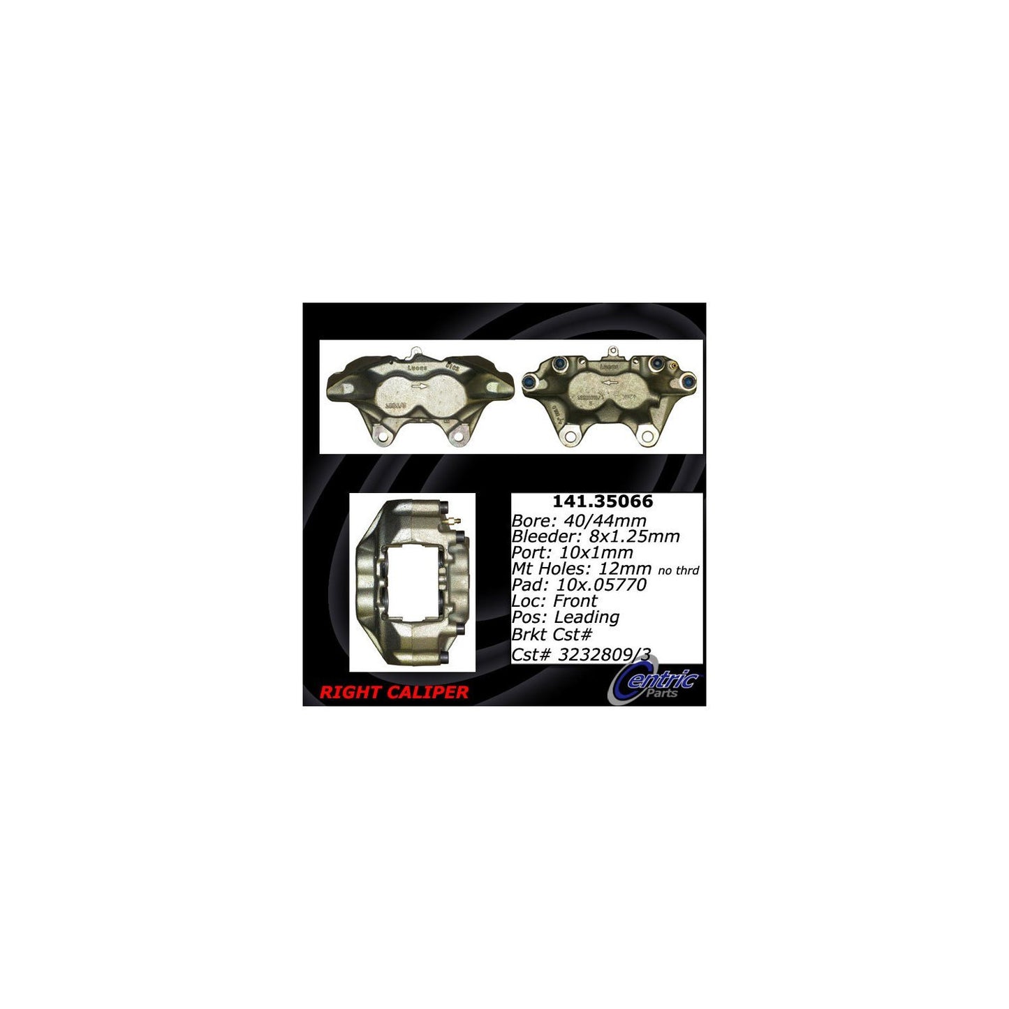 Centric Parts Disc Brake Caliper with anti-corrosion finish