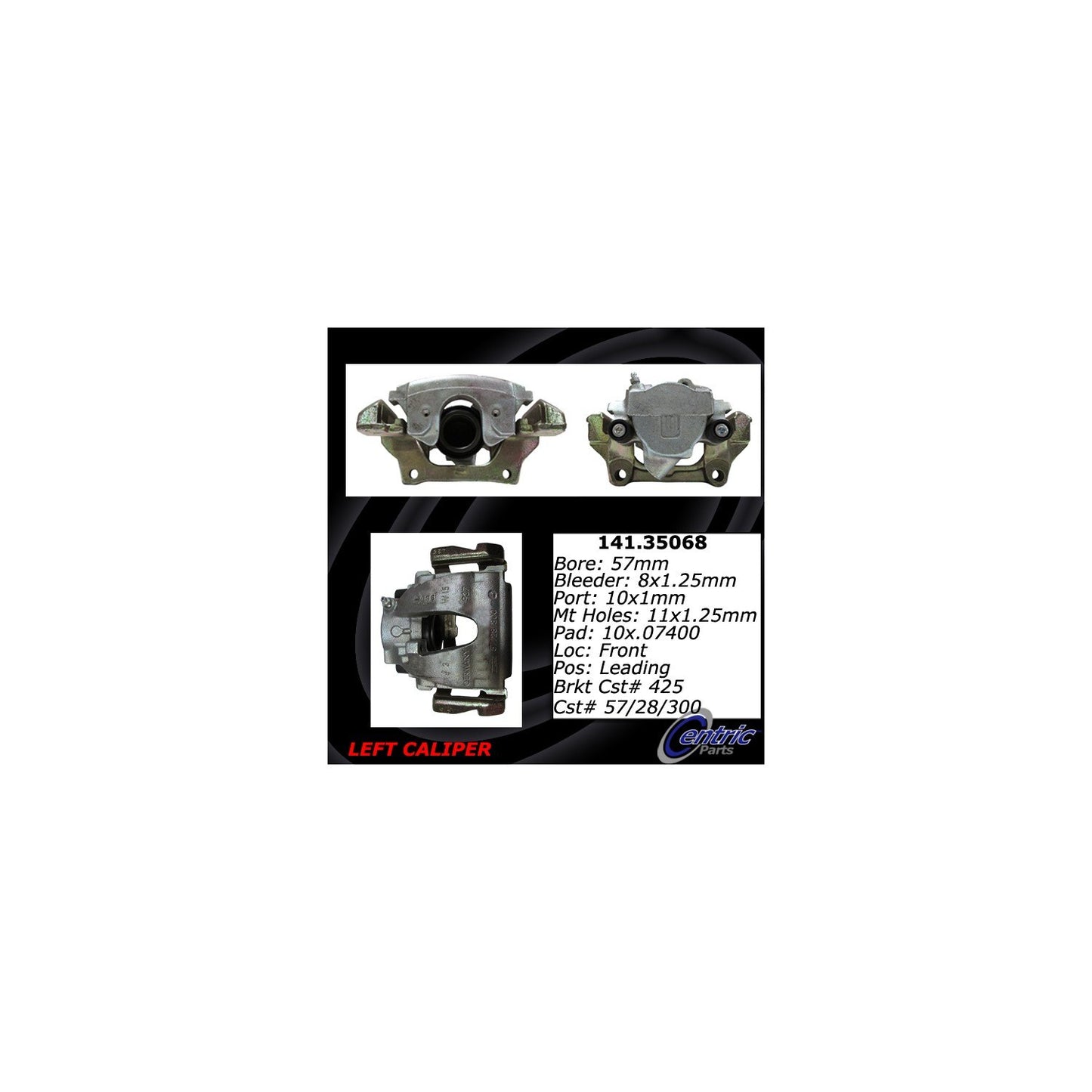 Centric Parts Disc Brake Caliper with anti-corrosion finish