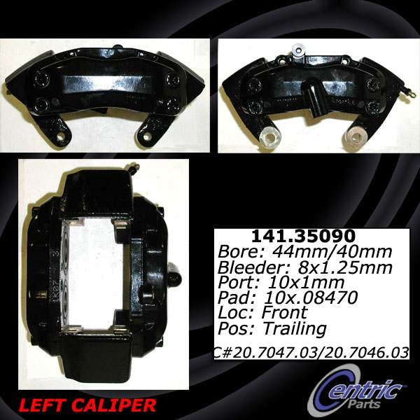 Centric Parts Disc Brake Caliper Semi-Loaded with anti-corrosion finish for 2000-2002 Mercedes-Benz CL500 S430 S500 141.35089