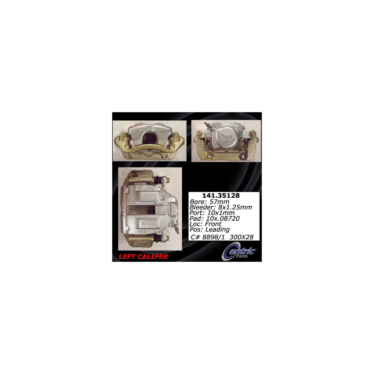 Centric Parts Semi-Loaded Brake Caliper 141.35128