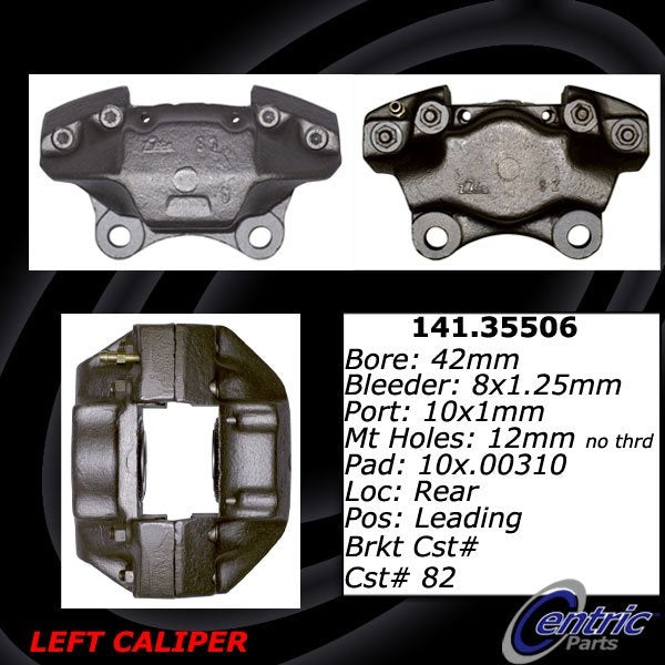 Centric Parts Semi-Loaded Brake Caliper 141.35506