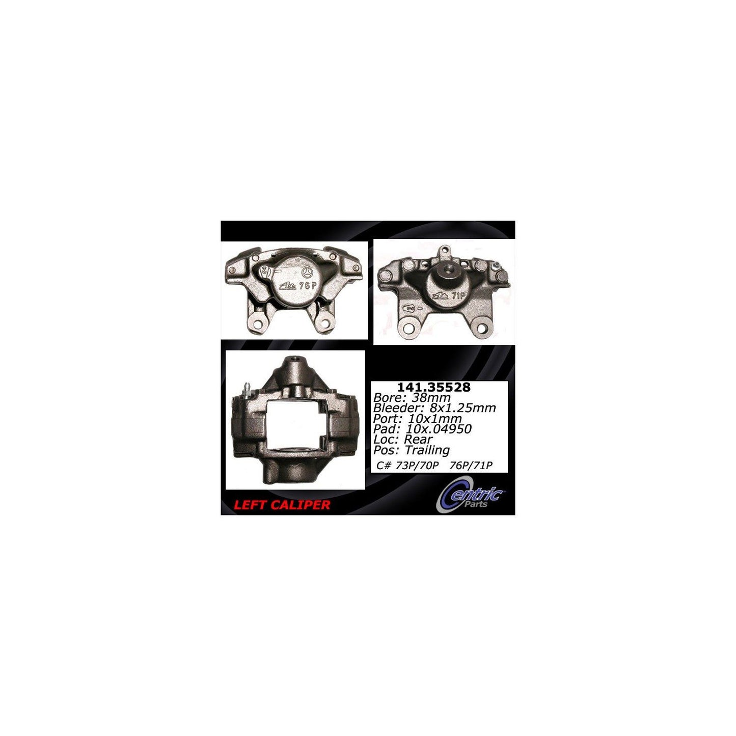 Centric Parts Semi-Loaded Brake Caliper 141.35528