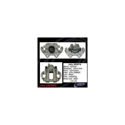Centric Parts Semi-Loaded Brake Caliper with New Phenolic Pistons 141.35574
