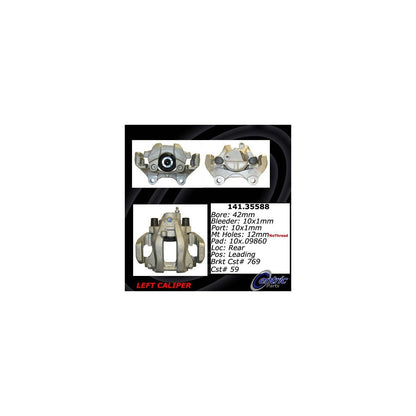 Centric Parts Semi-Loaded Brake Caliper with New Phenolic Pistons 141.35588