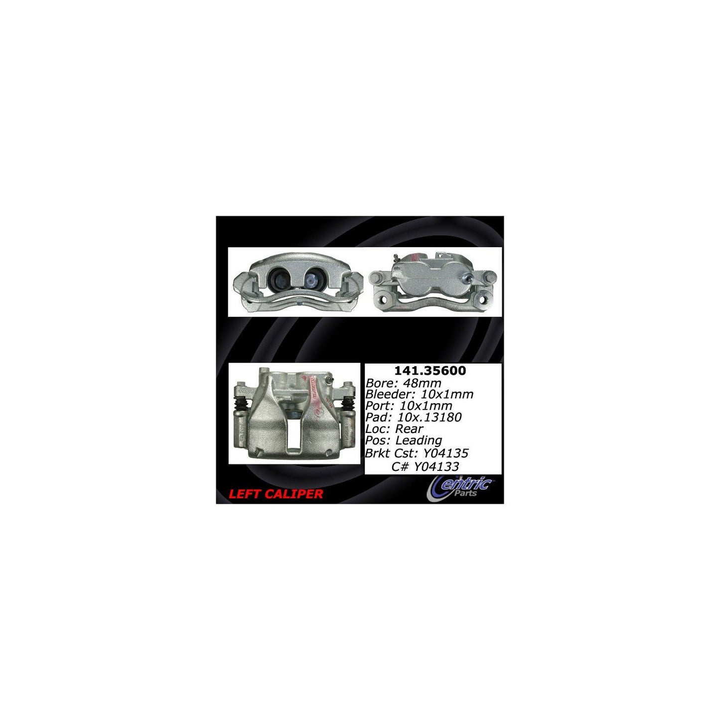 Centric Parts Semi-Loaded Brake Caliper 141.35600