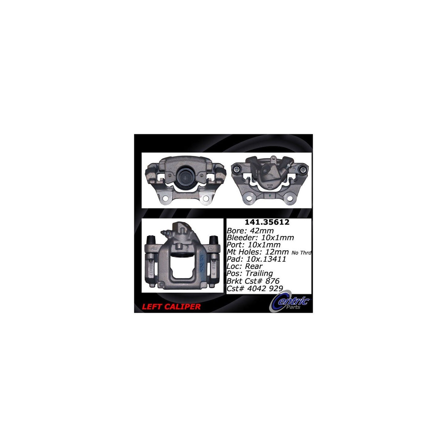 StopTech Semi-Loaded Brake Caliper 141.35612