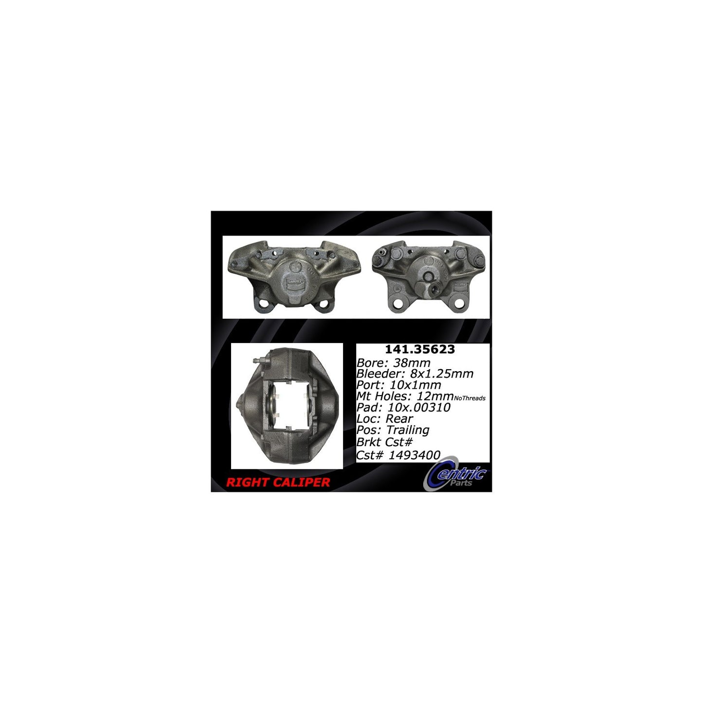 StopTech Semi-Loaded Brake Caliper 141.35623