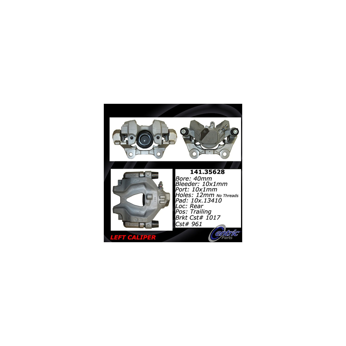 Centric Parts Semi-Loaded Brake Caliper 141.35628
