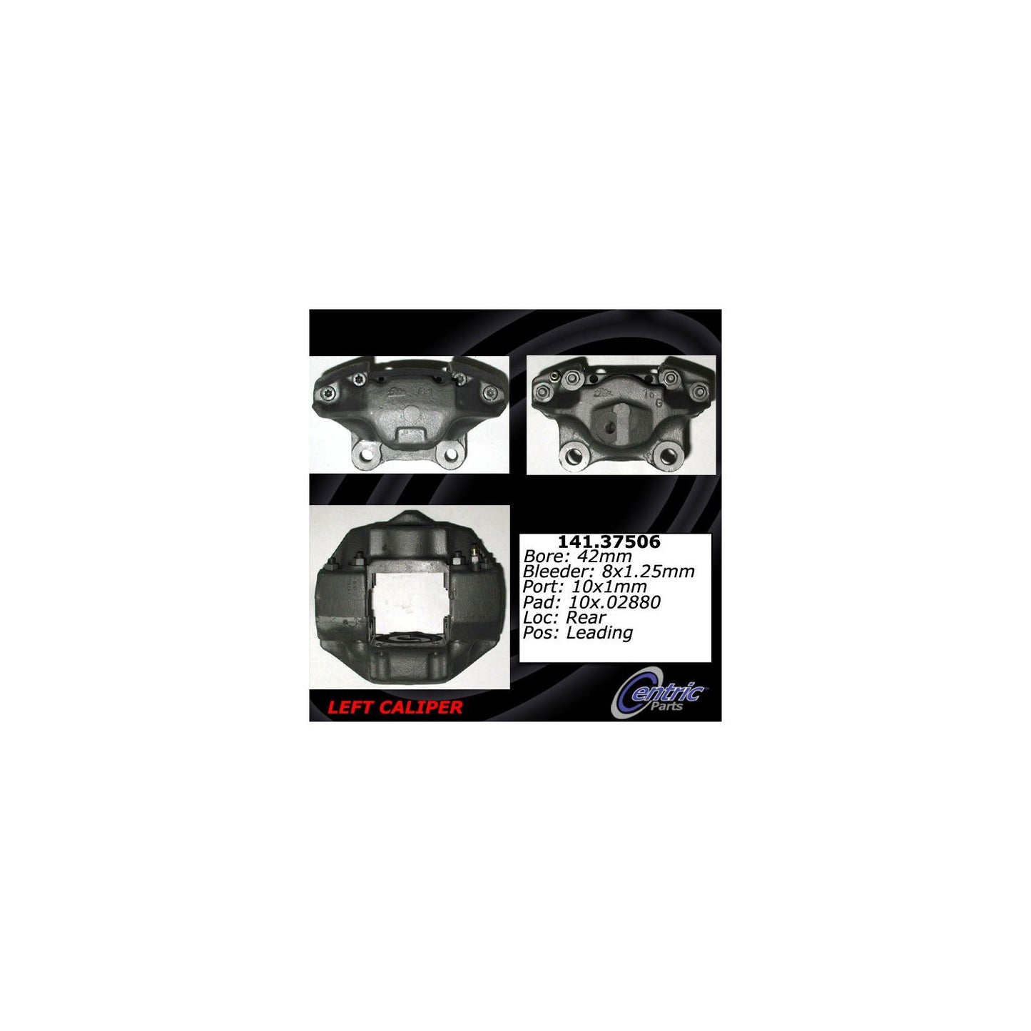 Stoptech Centric 84-89 Porsche 911 Carrera Base Semi-Loaded Rear Left Brake Caliper 141.37506