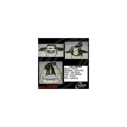 Stoptech Centric 74-80 Saab 99 / 79-87 Saab 900 Semi-Loaded Brake Caliper - Front Right 141.38003