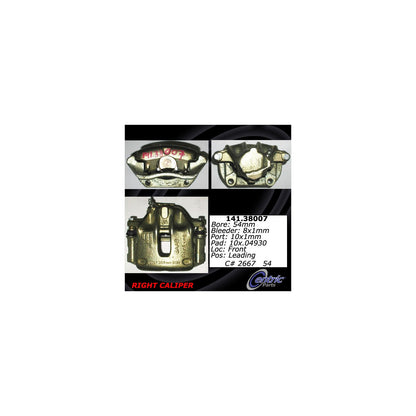 Stoptech Centric Semi-Loaded Brake Caliper - Front Right 141.38007