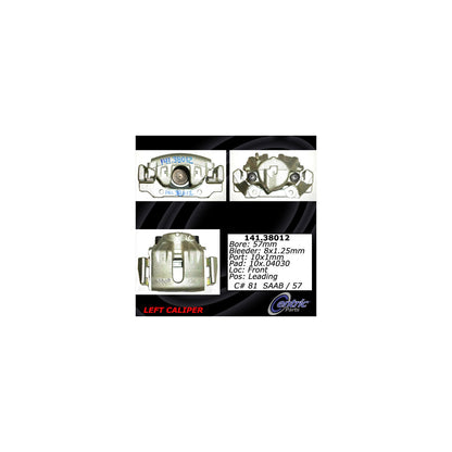 Centric Parts Disc Brake Caliper Semi-Loaded with Anti-Corrosion Finish for 1988-1998 Saab 9000 141.38012