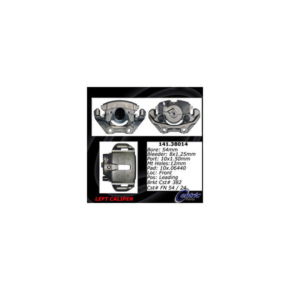 Stoptech Centric 94-96 Saab 900 Semi-Loaded Brake Caliper - Front Left 141.38014