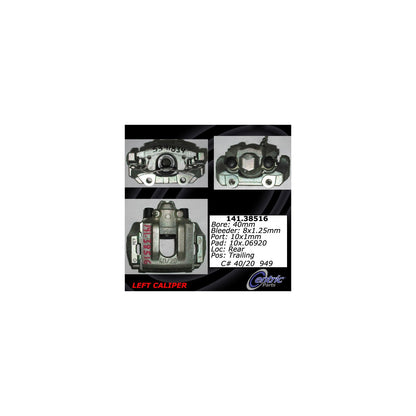 Centric Parts Disc Brake Caliper Semi-Loaded for 2002-2010 Saab 9-5 141.38516