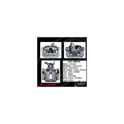 Stoptech Centric 2011 Saab 9-5 Semi-Loaded Brake Caliper - Rear Left 141.38524