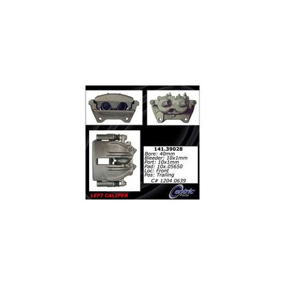 Centric Parts Disc Brake Caliper Semi-Loaded with Anti-Corrosion Finish for 1991 Volvo 740, 1984-1983 Volvo 760 141.39028