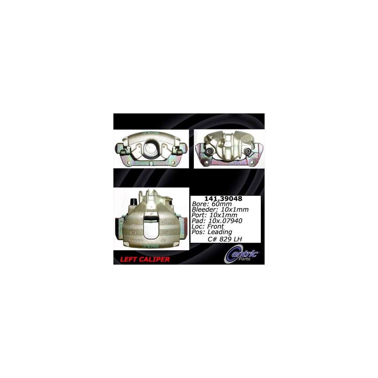 Stoptech Centric Semi-Loaded Brake Caliper - Front Left 141.39048