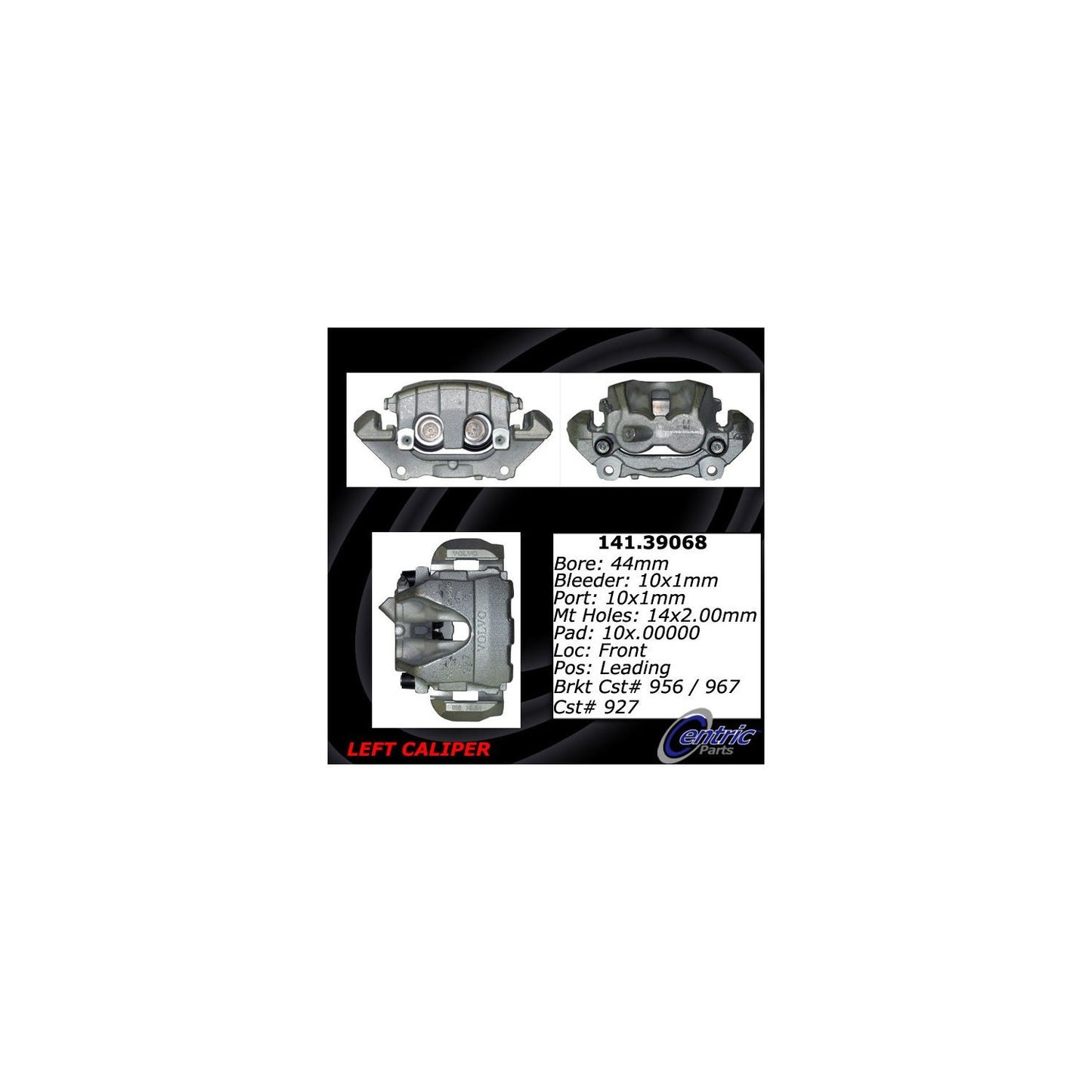 Centric Parts Semi-Loaded Brake Caliper 141.39068
