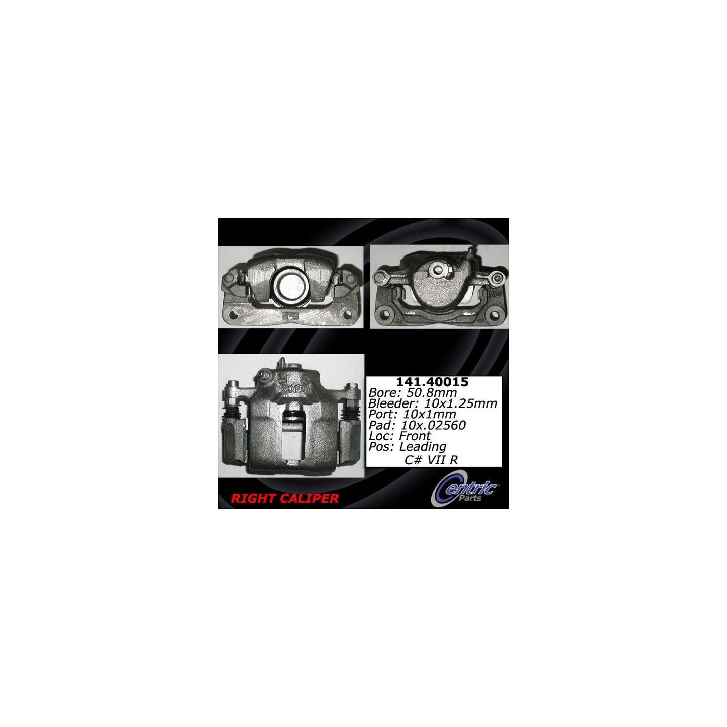 Centric Parts Disc Brake Caliper Semi-Loaded with Anti-Corrosion Finish 141.40015