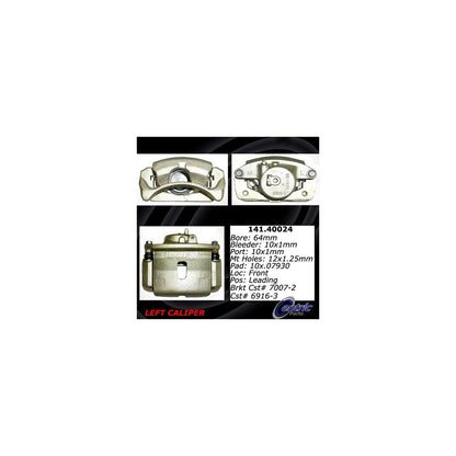Centric Parts Disc Brake Caliper Semi-Loaded for 141.40024