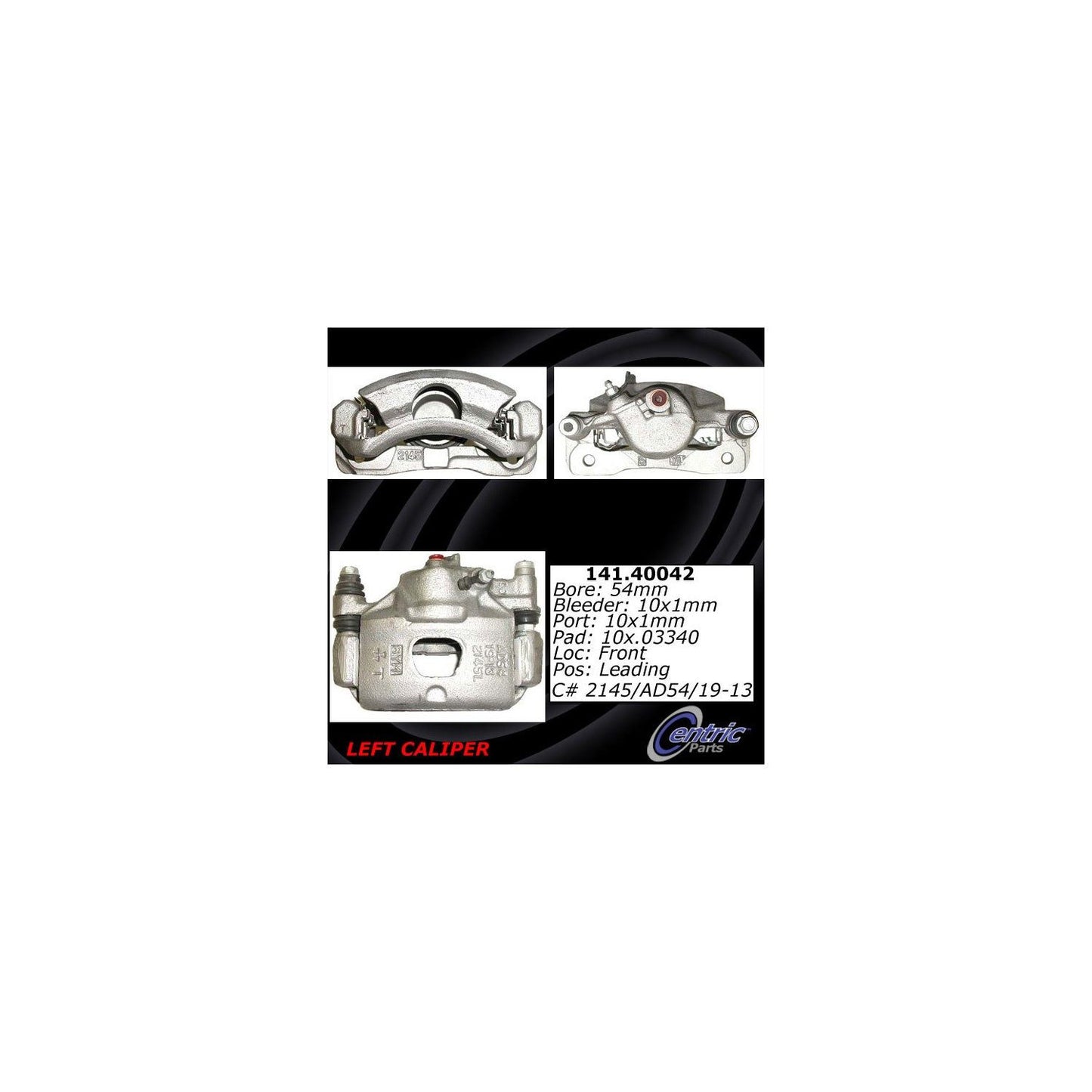 Centric Parts Semi-Loaded Brake Caliper 141.40042