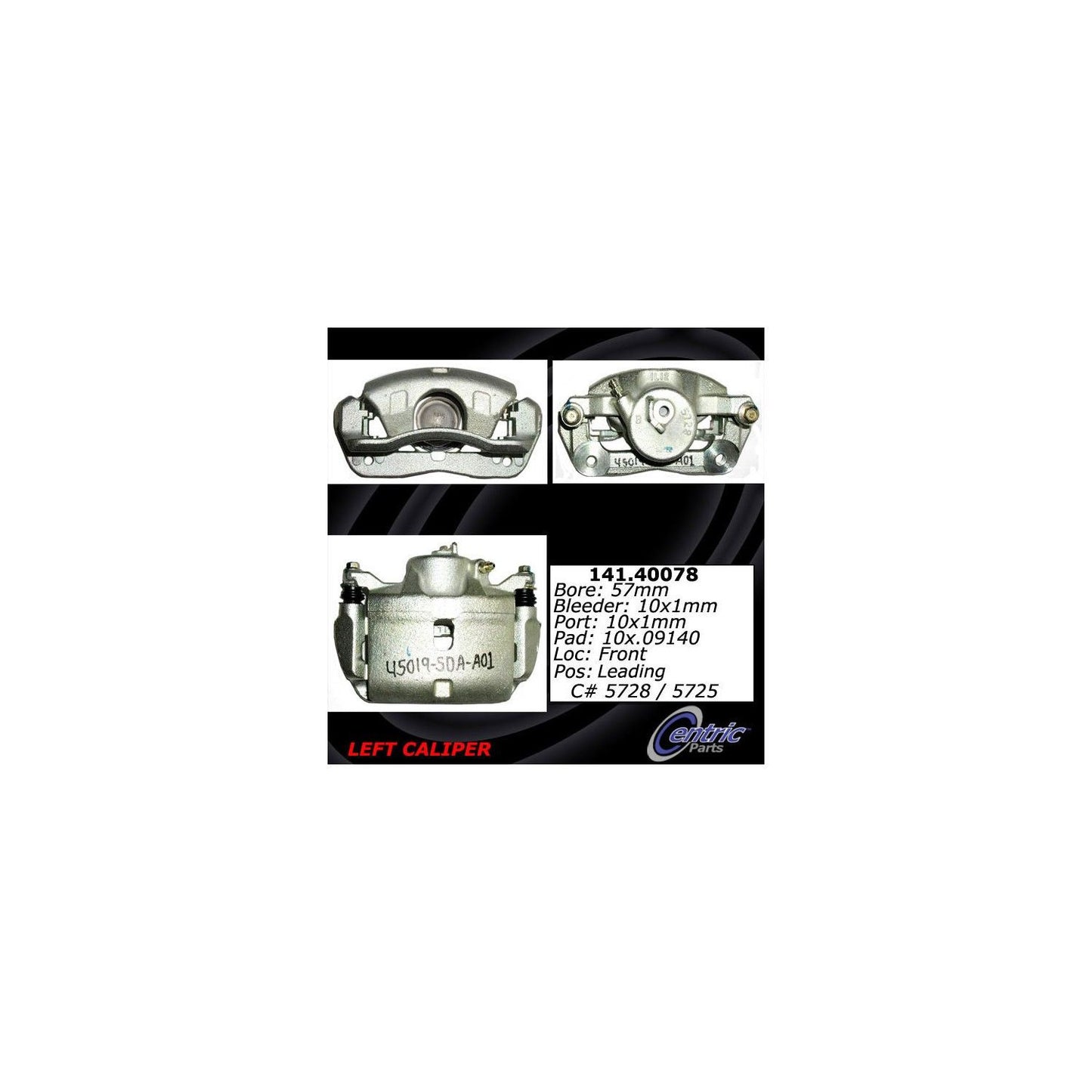Centric Parts Semi-Loaded Brake Caliper 141.40078