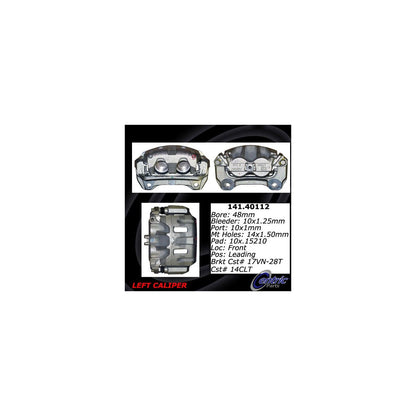 Stoptech Centric Semi-Loaded Brake Caliper - Front Left 141.40112