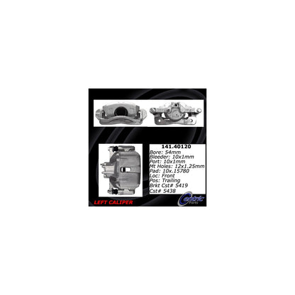 Centric Parts Disc Brake Caliper with Anti-Corrosion Finish 141.40120