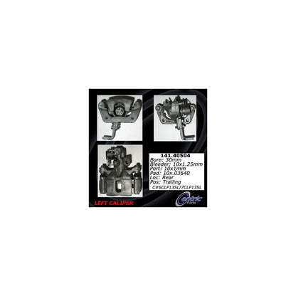 Centric Parts Disc Brake Caliper with Anti‑Corrosion Finish 141.40504