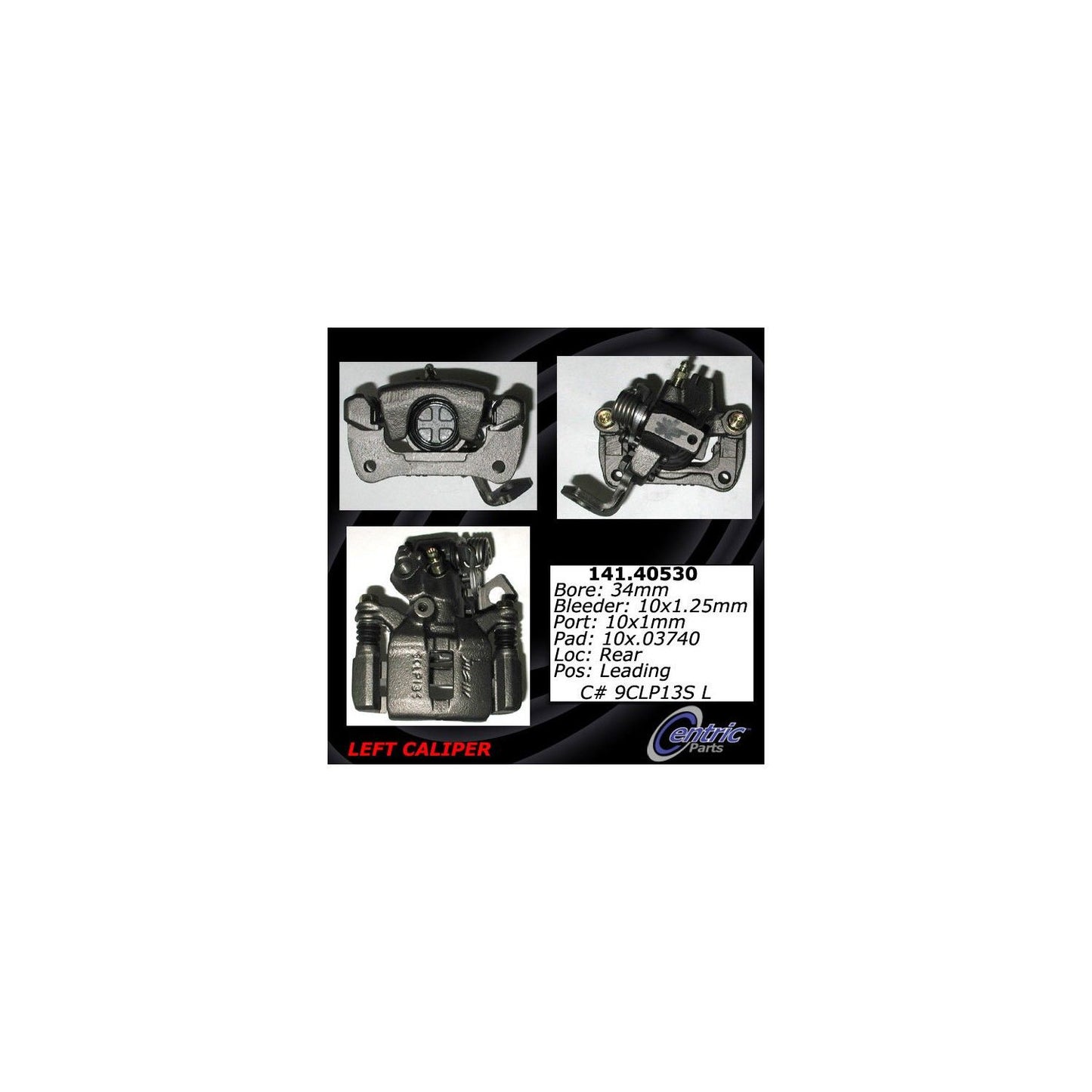 Stoptech Centric Semi-Loaded Brake Caliper - Rear Left 141.40530