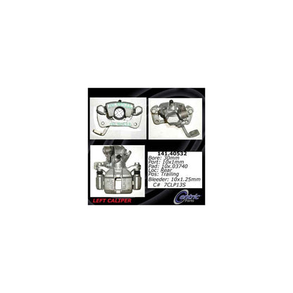 Centric Parts Disc Brake Caliper Semi-Loaded with anti-corrosion finish for 1992-2001 Acura Integra Honda Civic Civic del Sol 141.40532