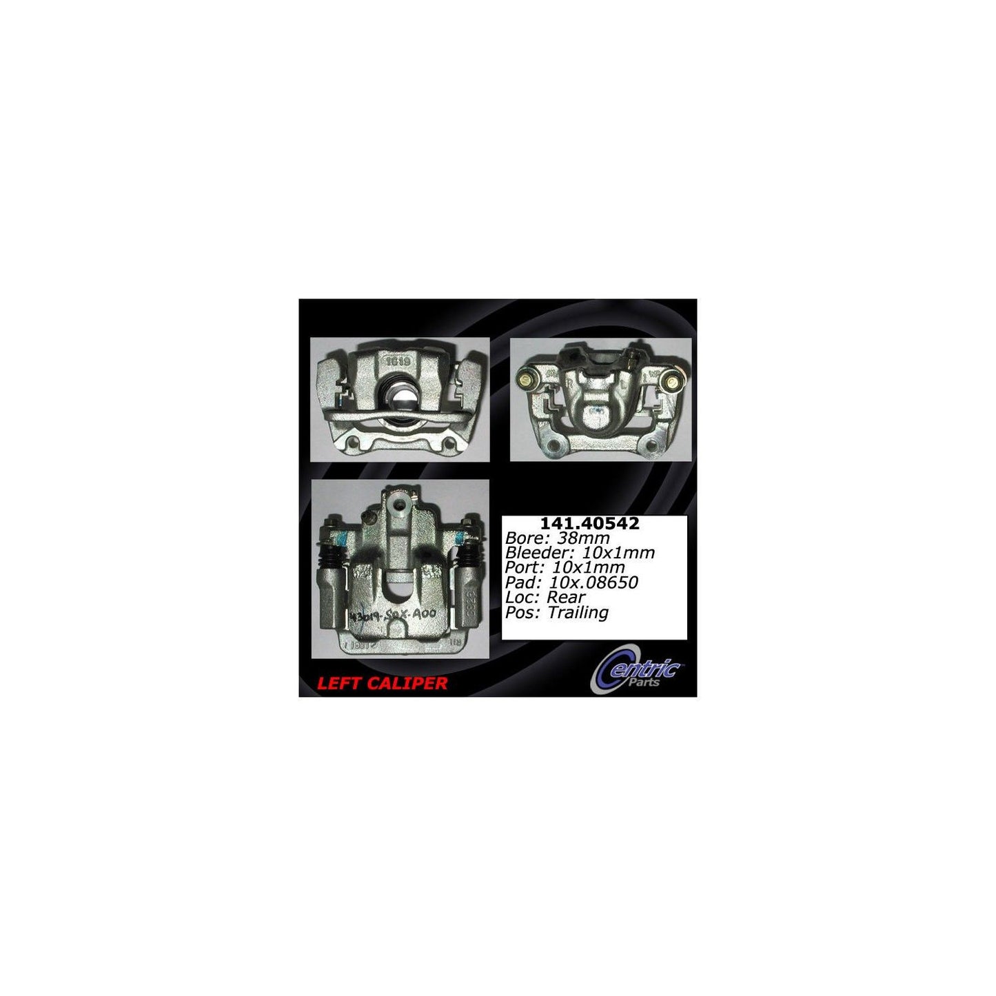Centric Parts Semi-Loaded Brake Caliper 141.40542
