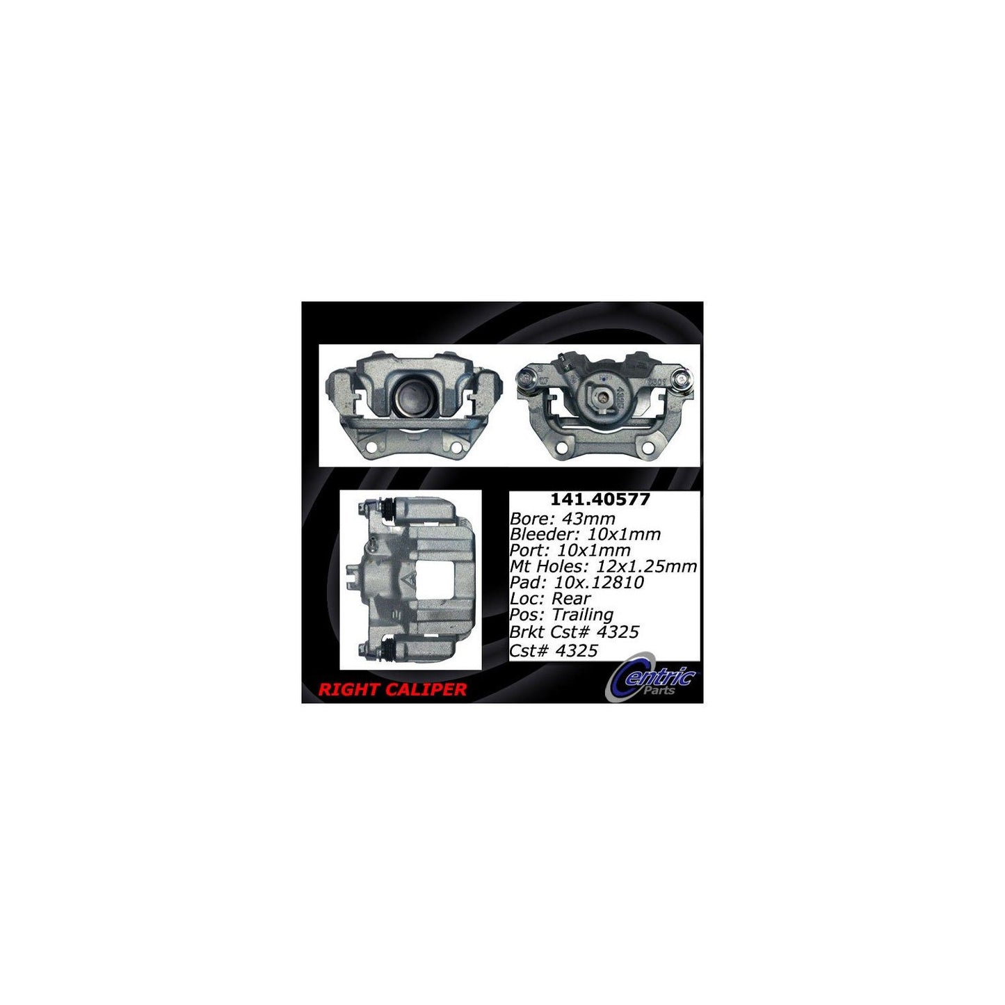 Centric Parts Disc Brake Caliper 141.40577