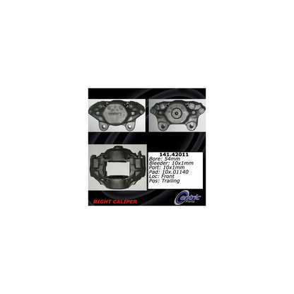 Stoptech Centric 70-73 Nissan 240Z Remanufactured Semi-Loaded Front Passenger Side Brake Caliper 141.42011