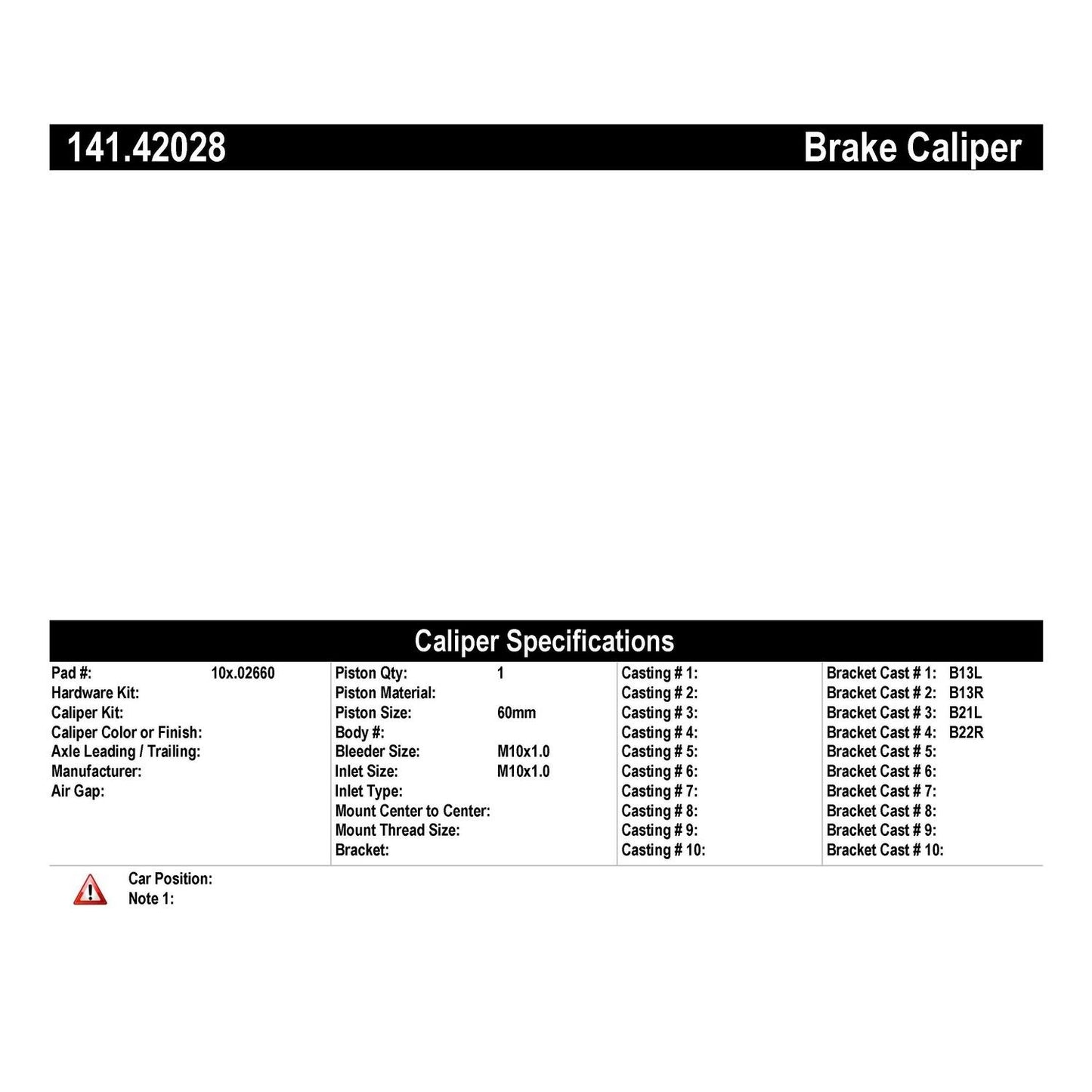 Centric Parts Disc Brake Caliper Semi-Loaded for 1984-1988 Nissan Maxima 141.42028