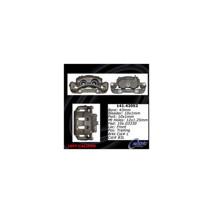Stoptech Centric Semi-Loaded Brake Caliper - Front Left 141.42052