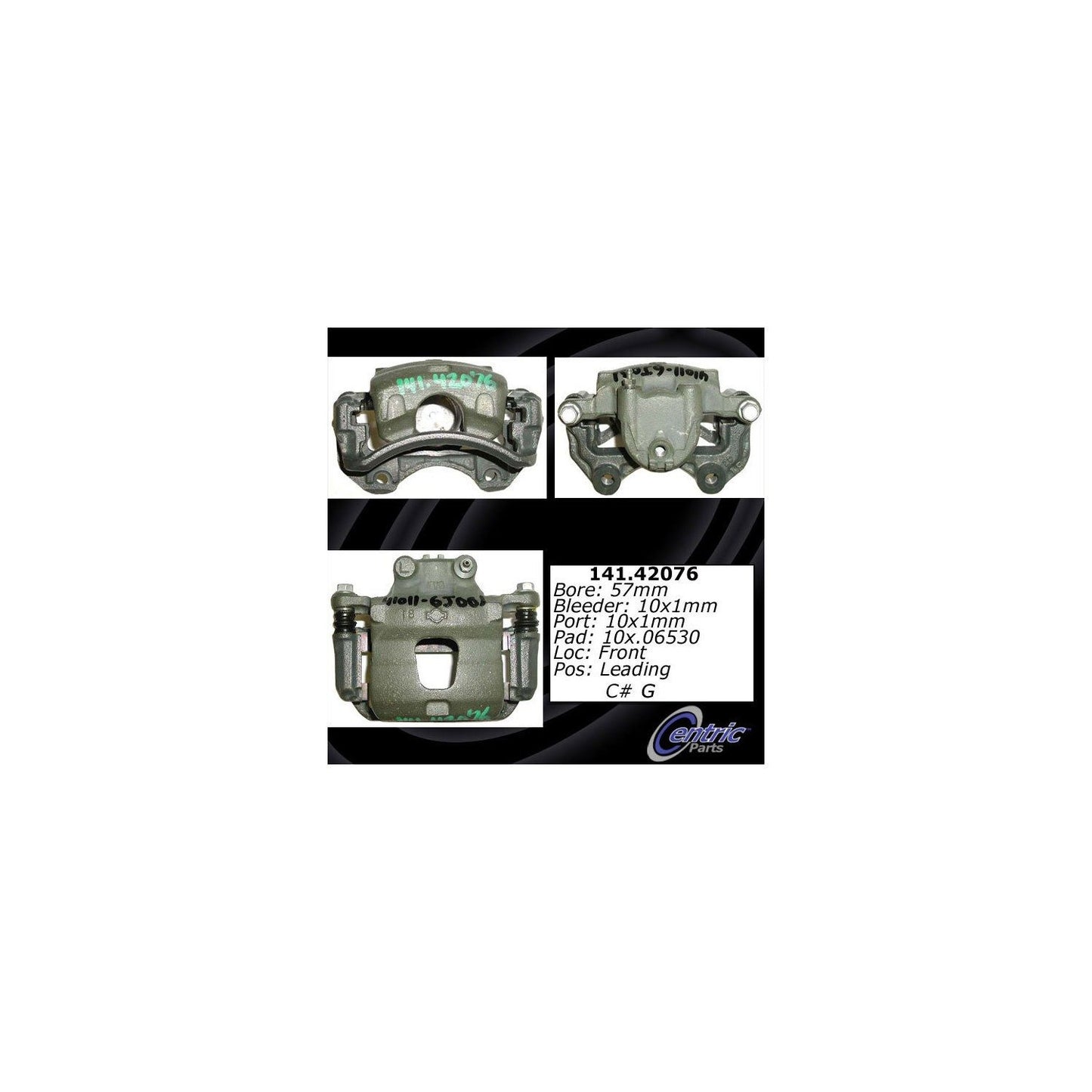 Centric Parts Disc Brake Caliper Semi-Loaded with Anti-Corrosion Finish for 1999-2002 INFINITI G20 141.42076
