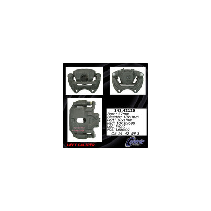 Centric Parts Disc Brake Caliper Semi-Loaded with Anti-Corrosion Finish for 2004-2008 Nissan Maxima 141.42126