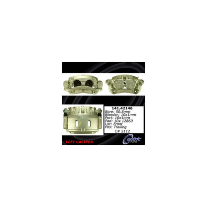 Centric Parts Semi-Loaded Brake Caliper with New Phenolic Pistons 141.42146