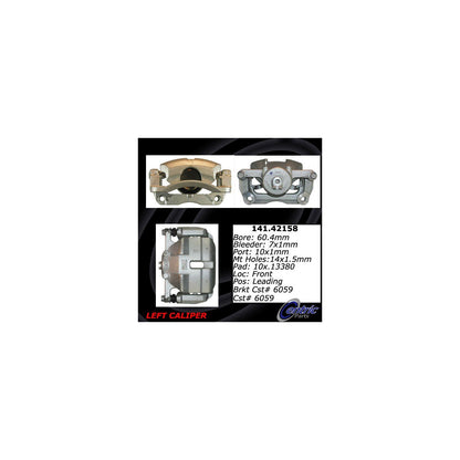 Centric Parts Disc Brake Caliper Semi-Loaded with Anti-Corrosion Finish 141.42158