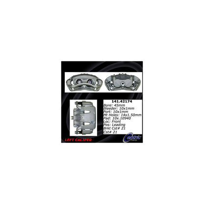 Centric Parts Disc Brake Caliper Semi-Loaded with Anti-Corrosion Finish 141.42174