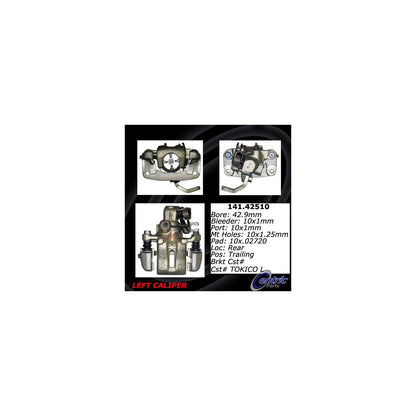 Centric Parts Disc Brake Caliper Semi-Loaded with Anti-Corrosion Finish 141.42510