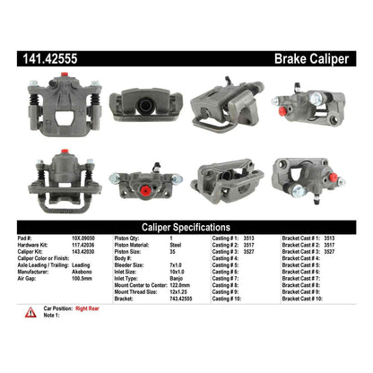 Centric Parts Disc Brake Caliper with anti-corrosion finish