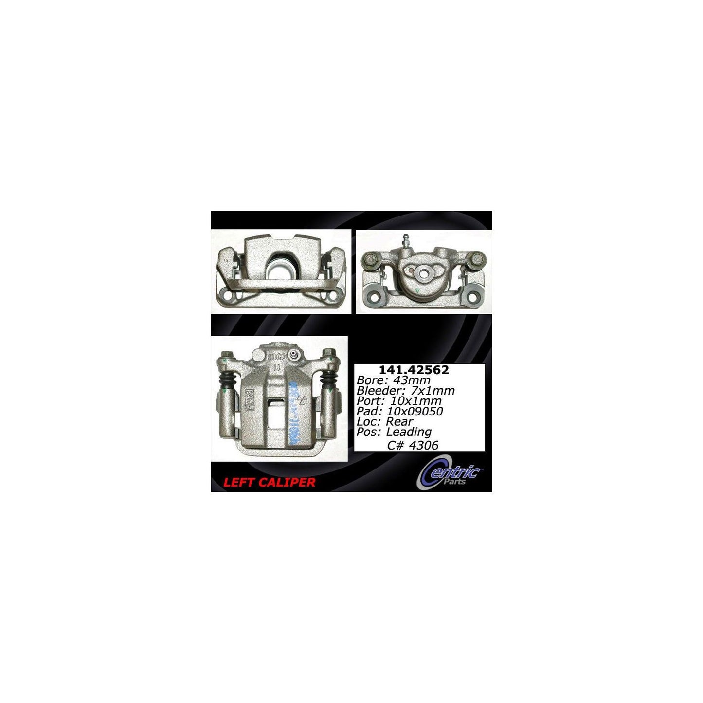 Centric Parts Disc Brake Caliper with anti-corrosion finish