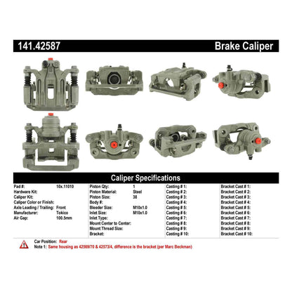 StopTech Semi-Loaded Brake Caliper 141.42587
