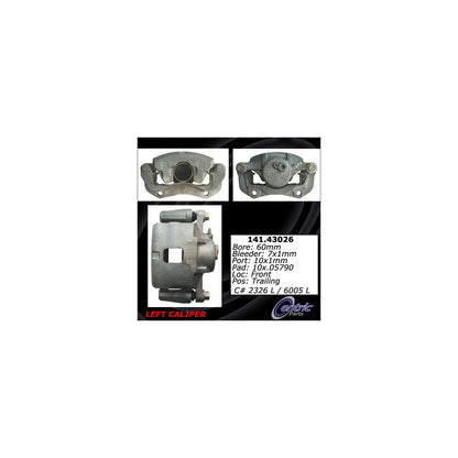 Stoptech Centric Semi-Loaded Brake Caliper - Front Left 141.43026