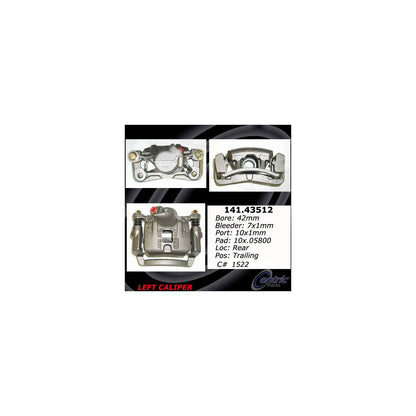 Stoptech Centric Semi-Loaded Brake Caliper - Rear Left 141.43512