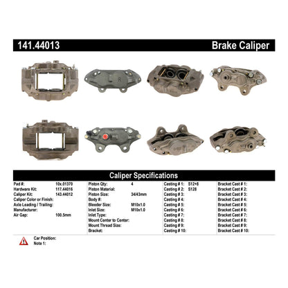 Centric Parts Semi-Loaded Brake Caliper 141.44013